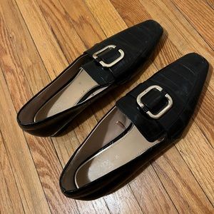 Zara Black Loafer Shoes